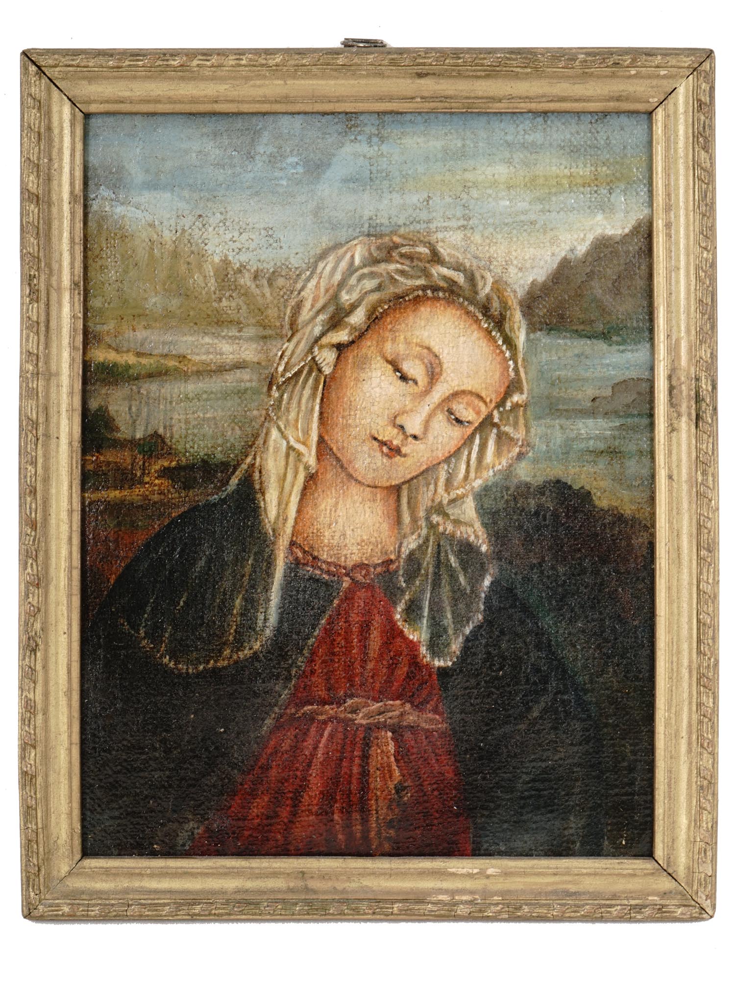 FILIPPO LIPPI SCHOOL MANNER PORTRAIT OIL PAINTING PIC-